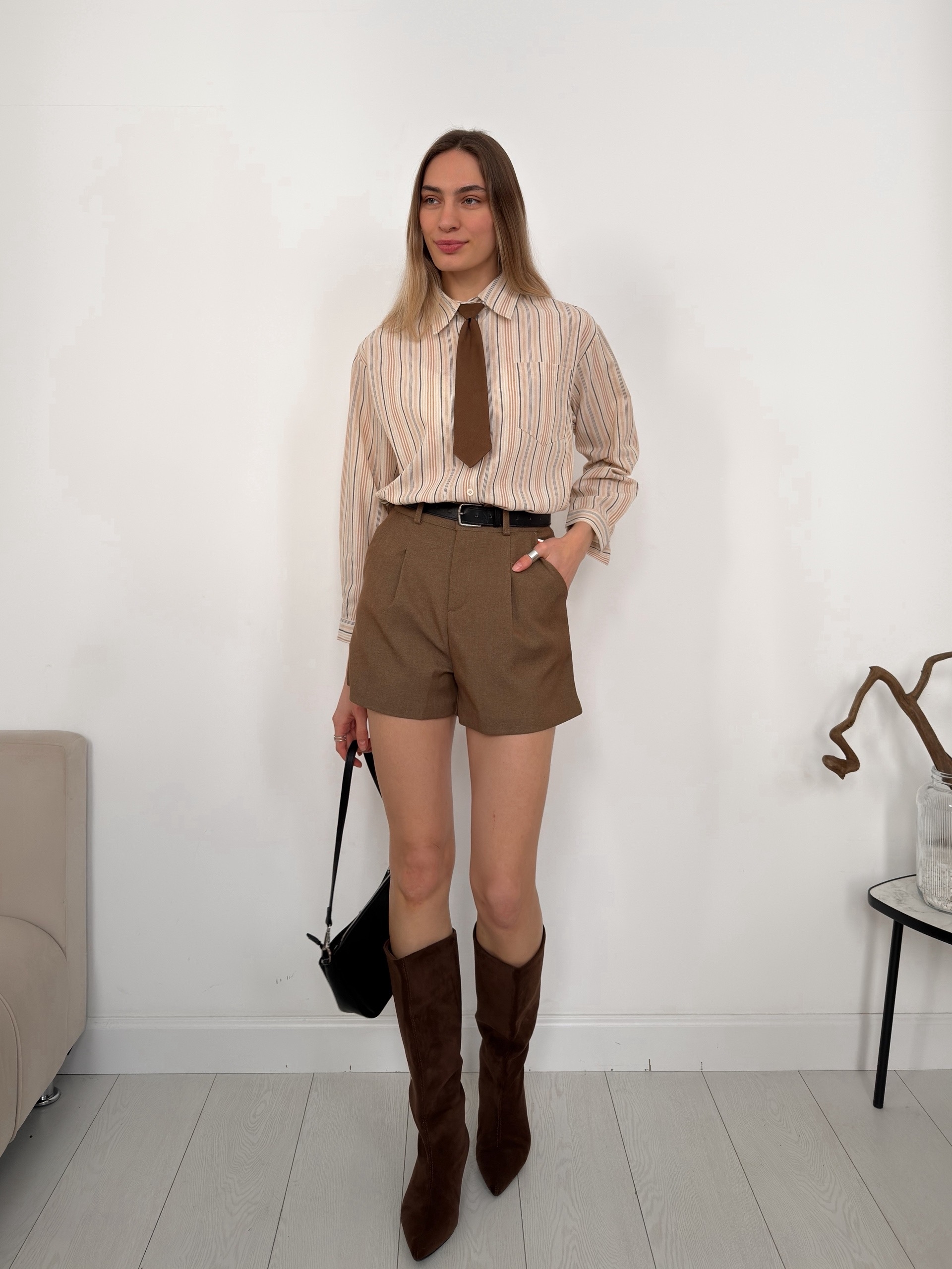 Рубашка Yoke 6586 в полоску+ галстук