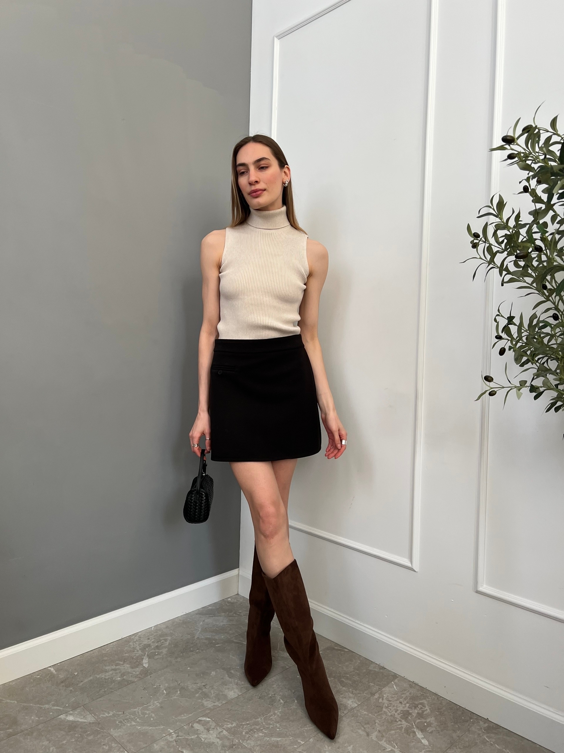 Юбка мини 5616  кармашек