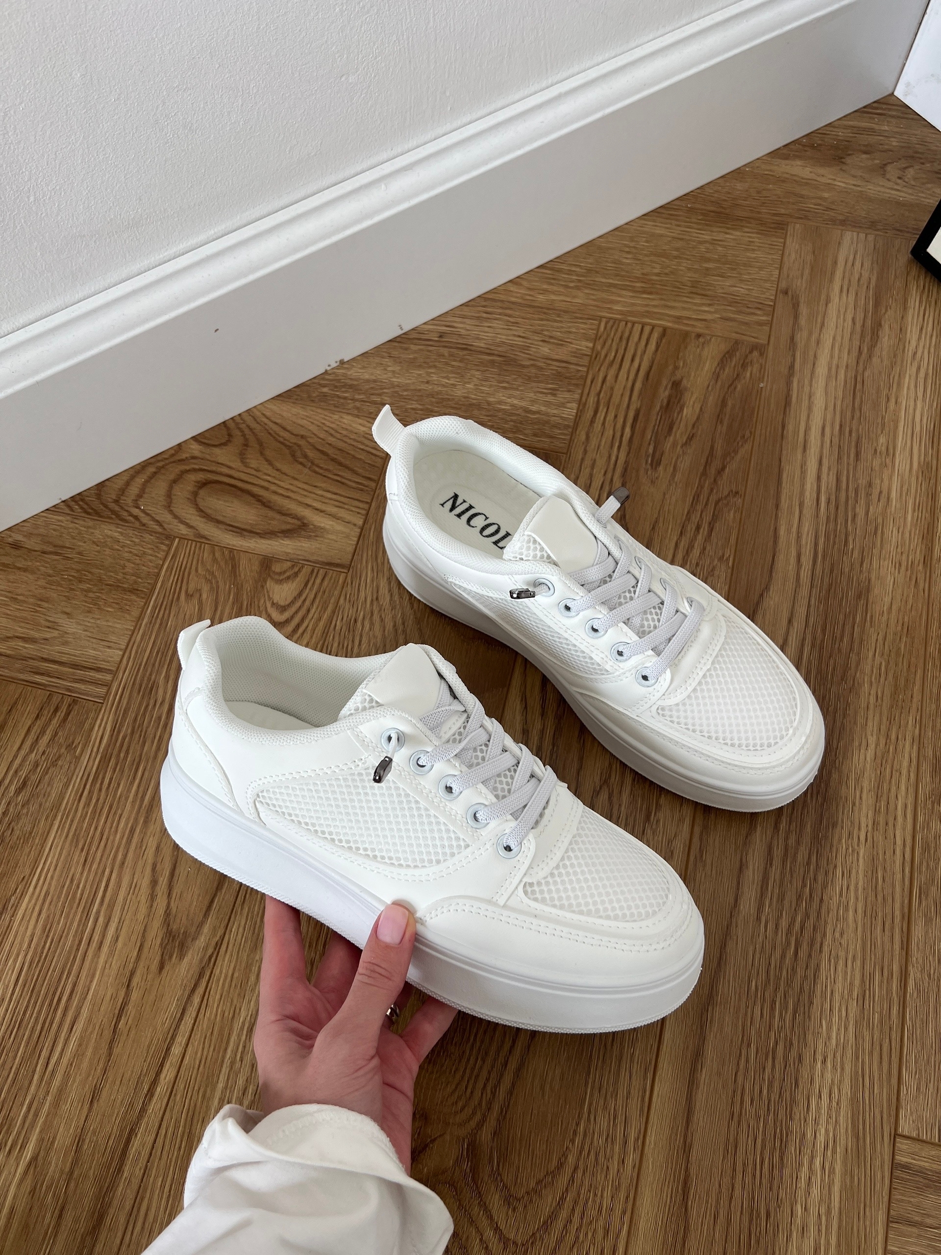 Кроссовки NICOLE ck130-2 сетка высокая подошва