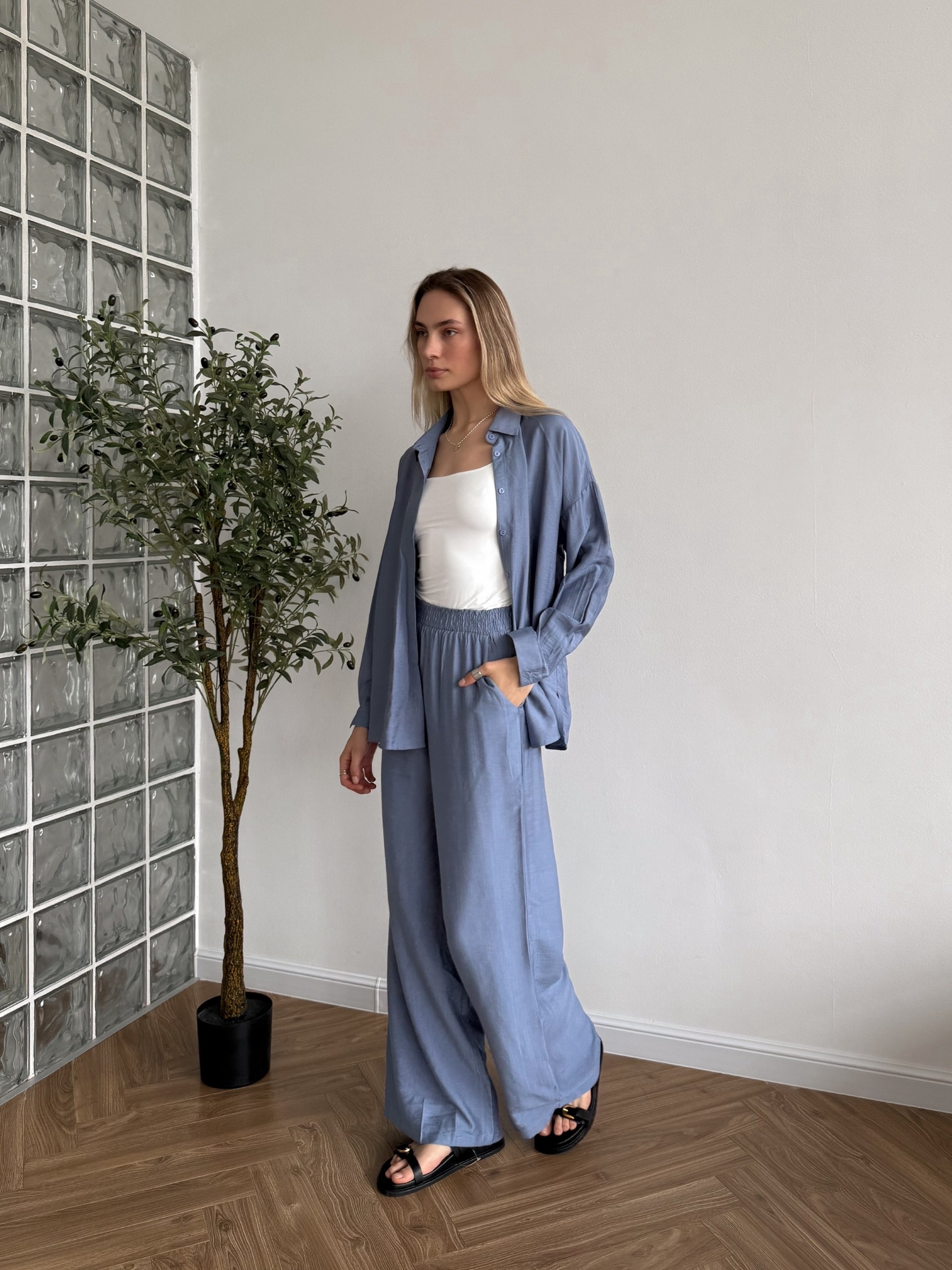 Костюм Dress Code 820 рубашка+кюлоты