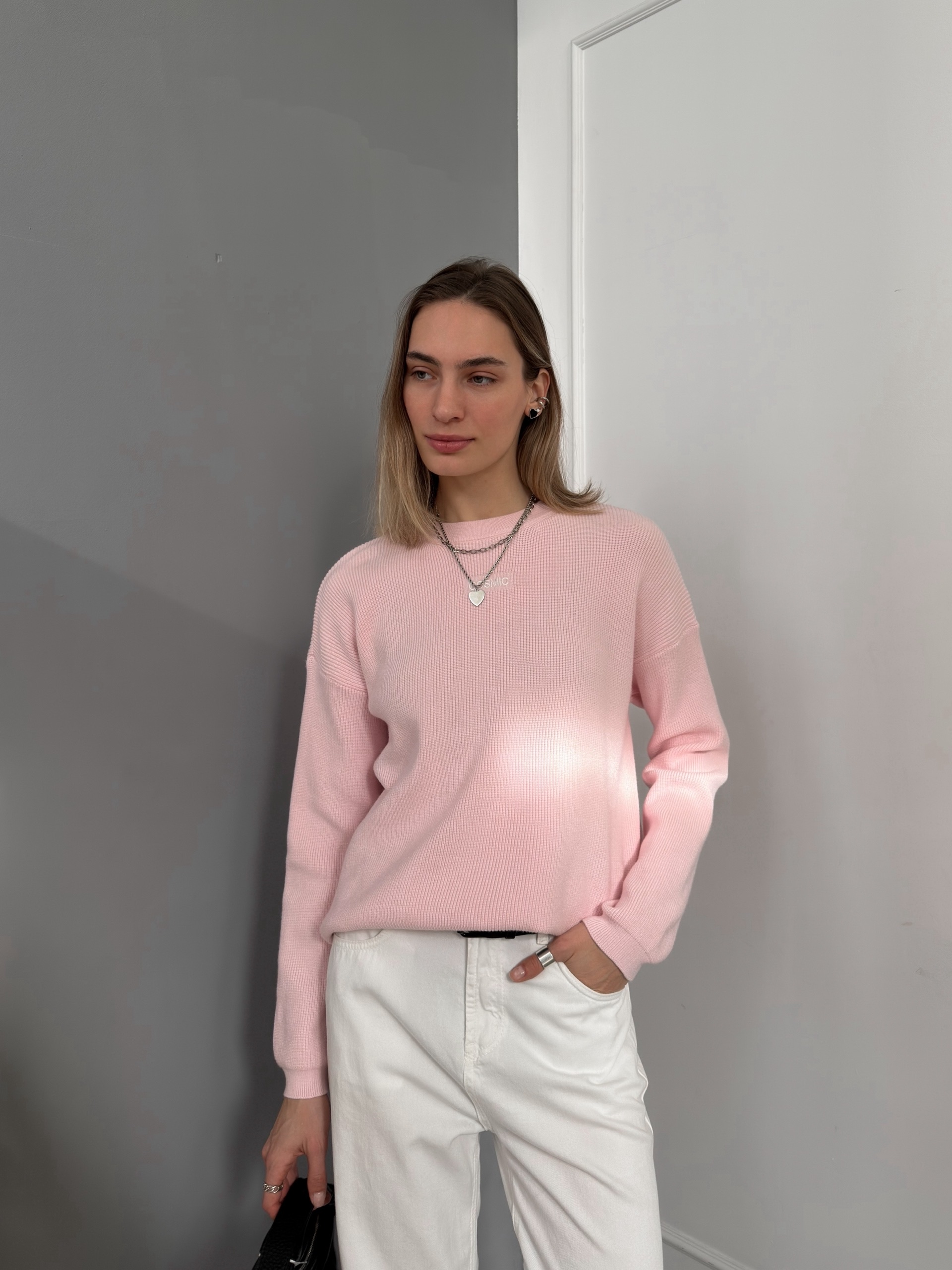 Джемпер Cosmic T1618 рубчик надпись