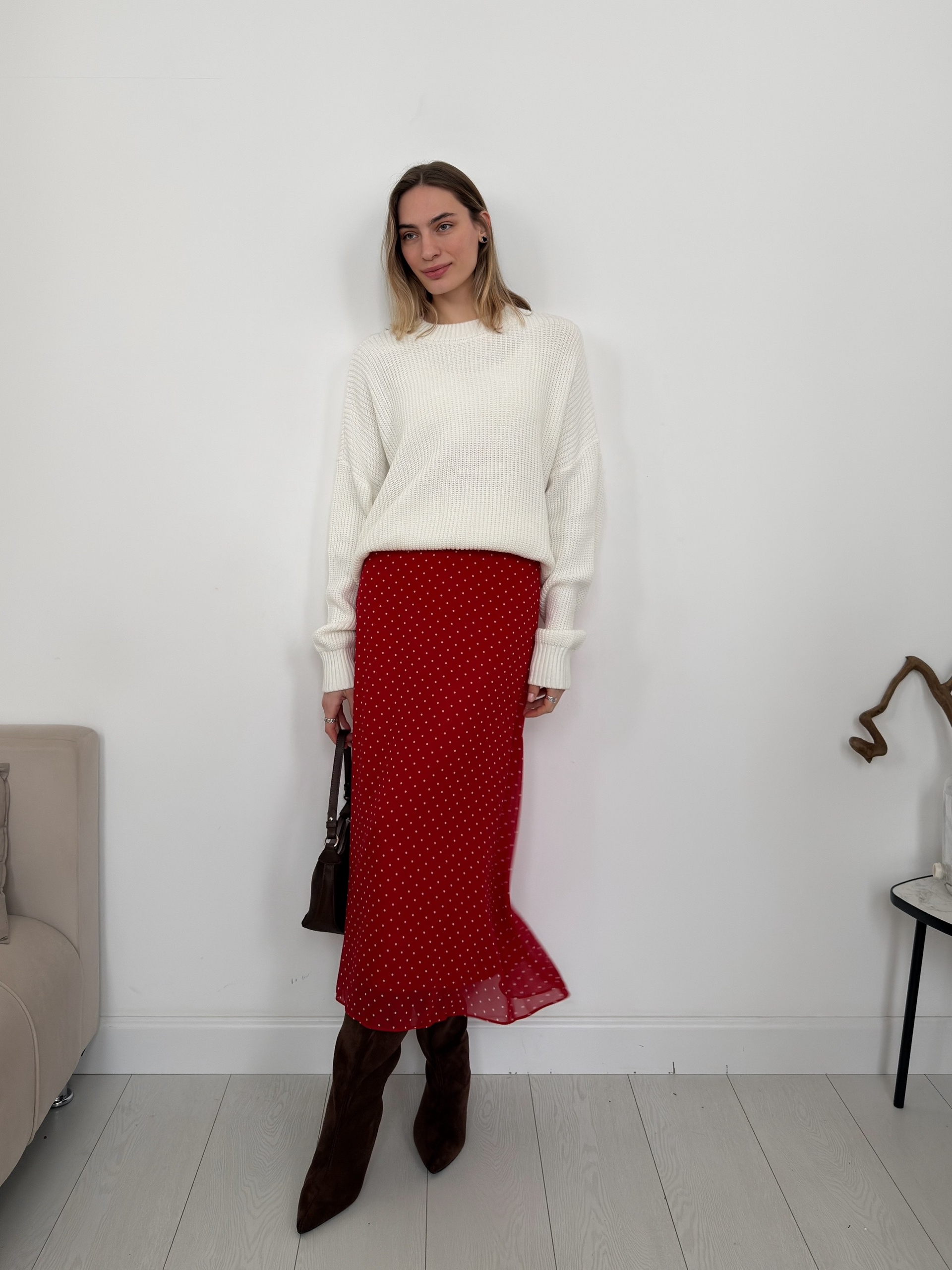 Юбка горох шифон 5877