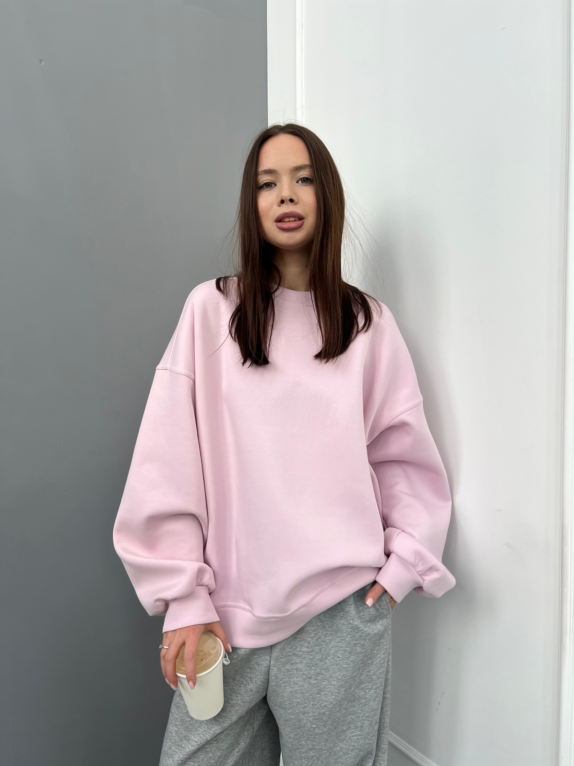 Свитшот W 9524 однотон