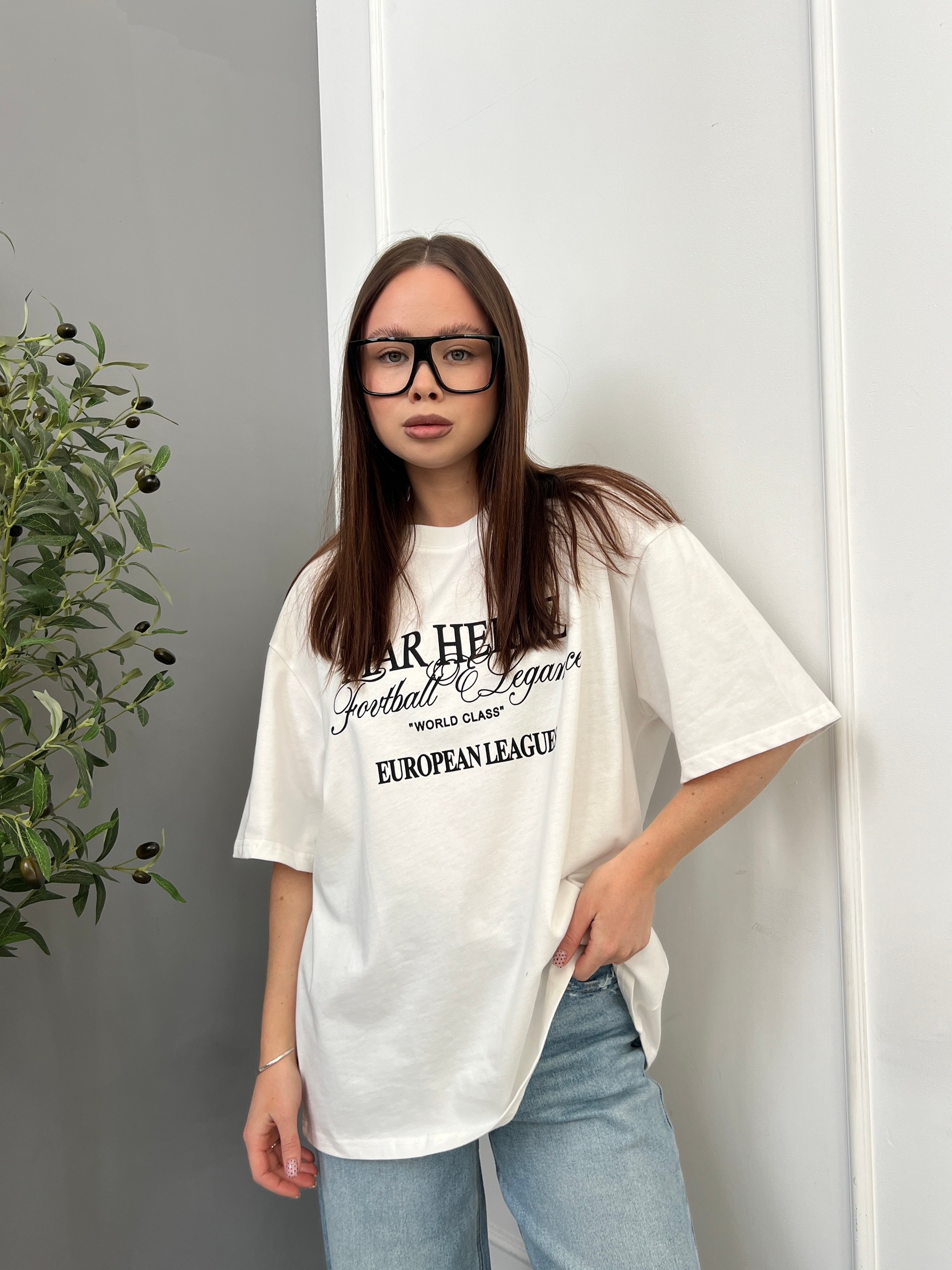 Футболка W 9313 MAR HERNZ оверсайз