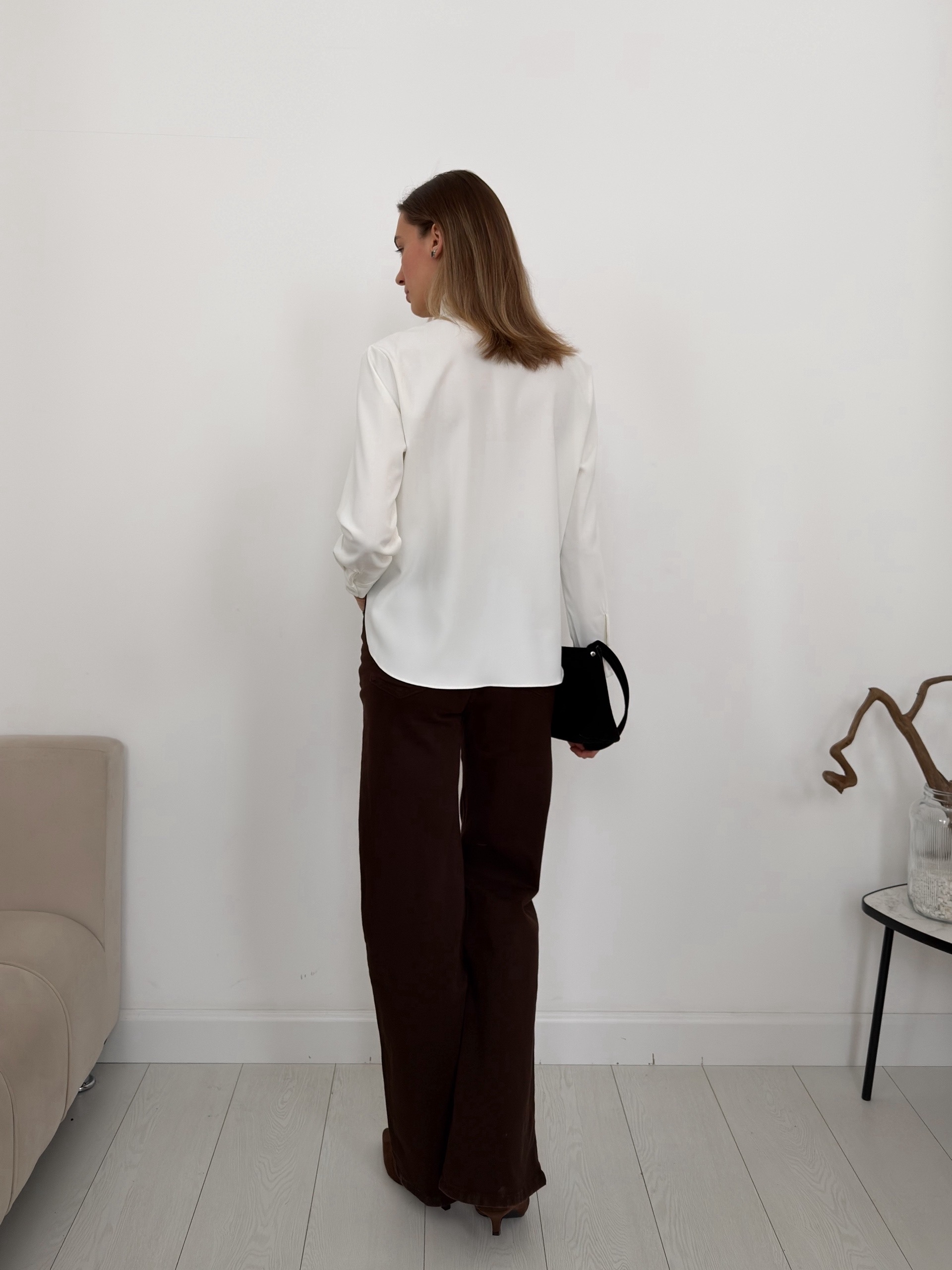 Блуза С25386 завязка на вороте