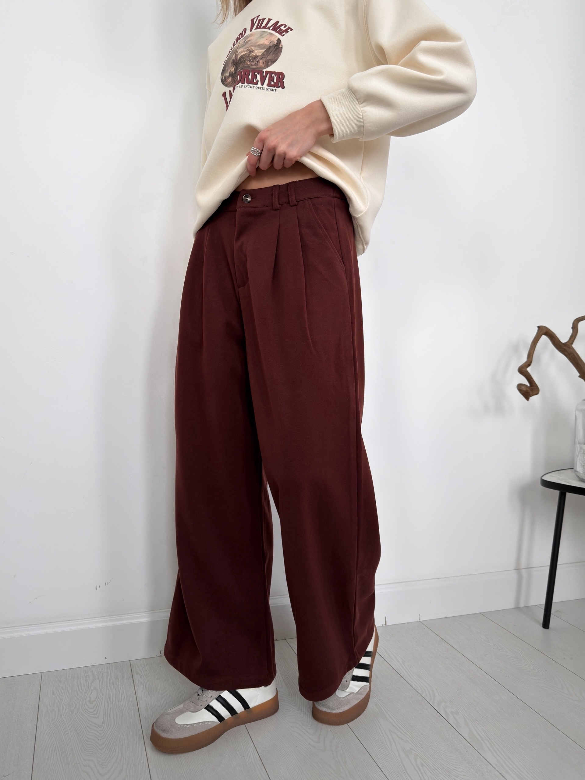 Брюки Baimeige 0661 широкие с ремнем