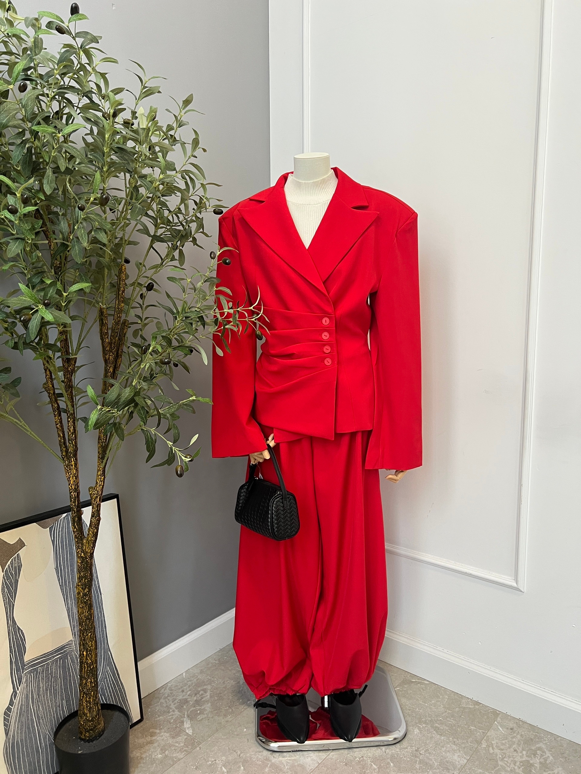 Костюм The Vibe жакет сборка+брюки