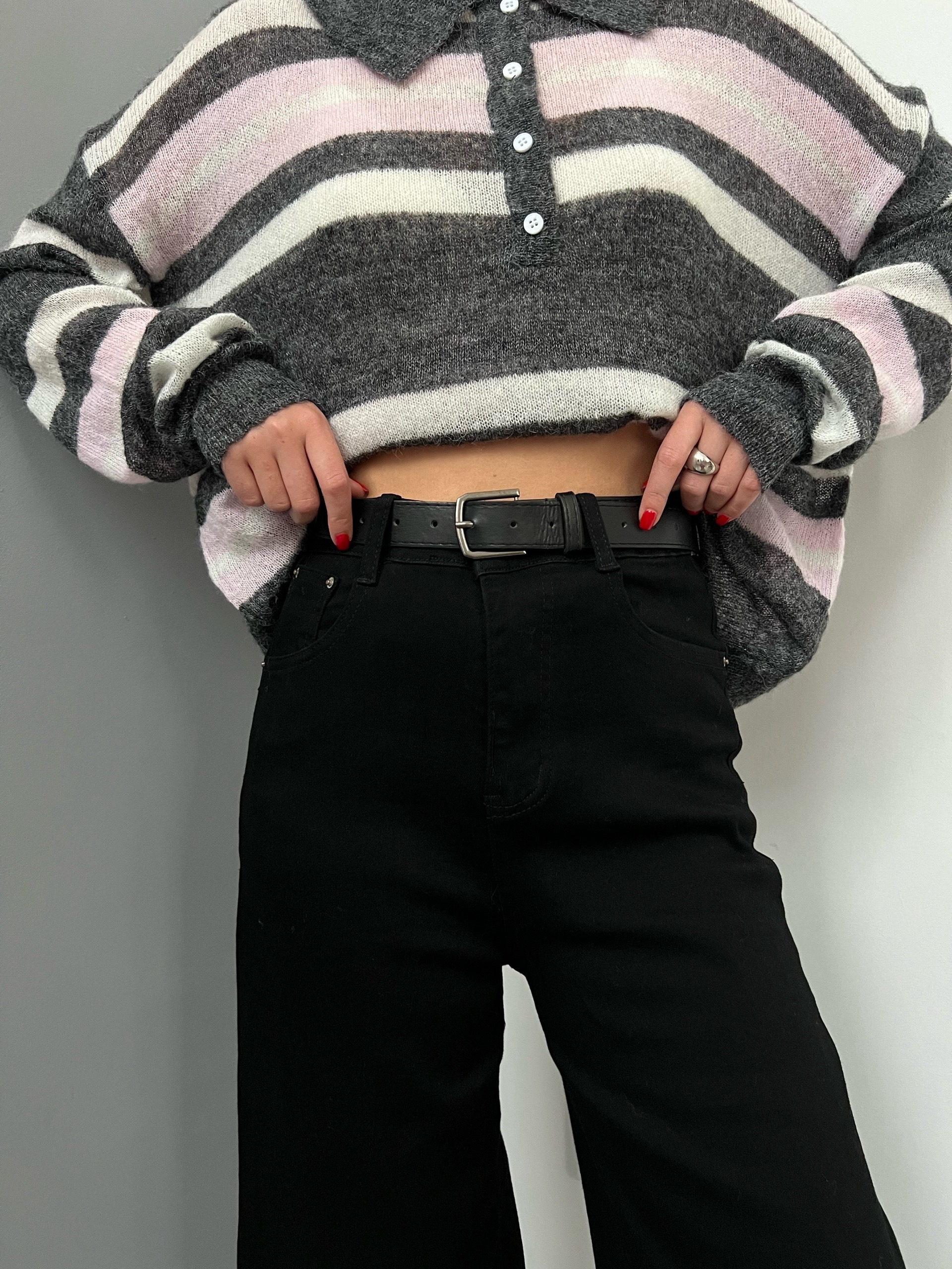 Джинсы Denim 27152 трубы с ремнем