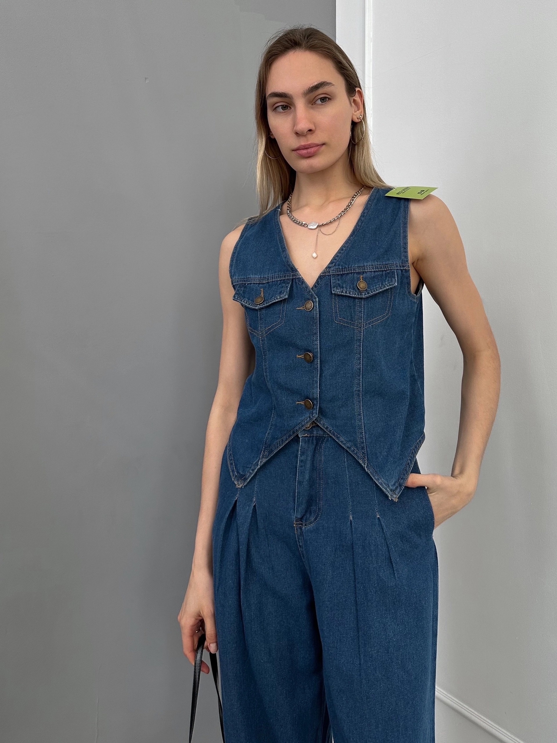 Жилетка Teng 6820 джинс