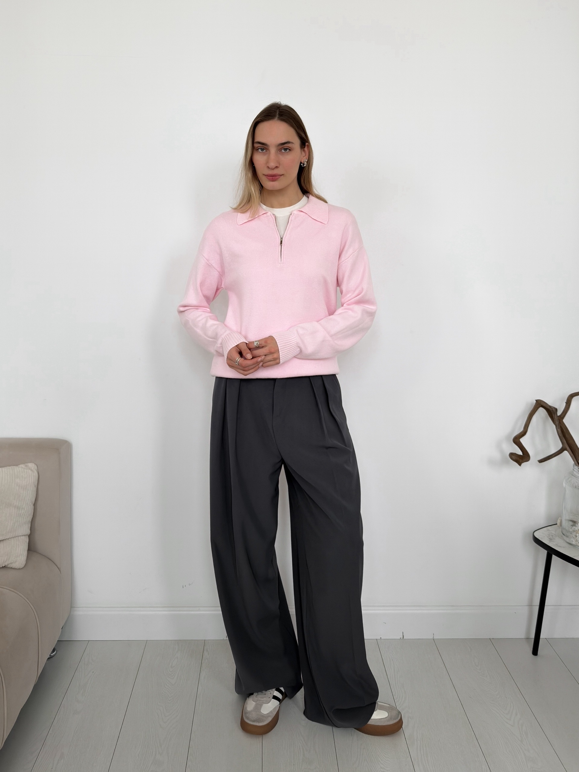 Джемпер Korea z1007 поло на замке