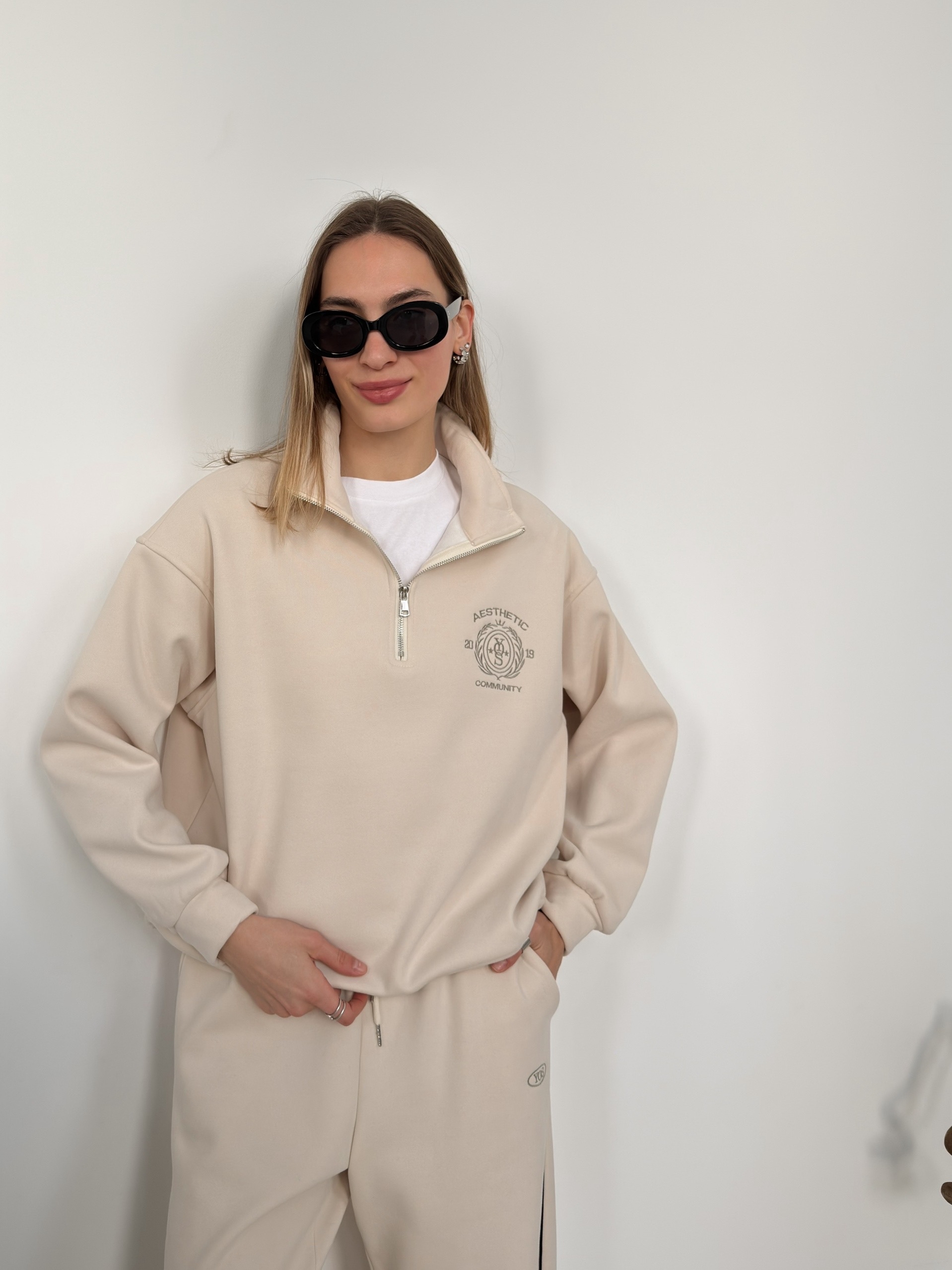 Костюм W9511 нашивка ворот на молнии флис