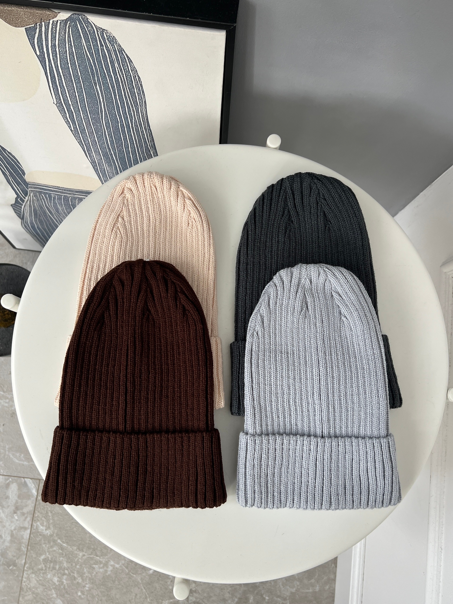 Шапка TMG деми в рубчик подворот