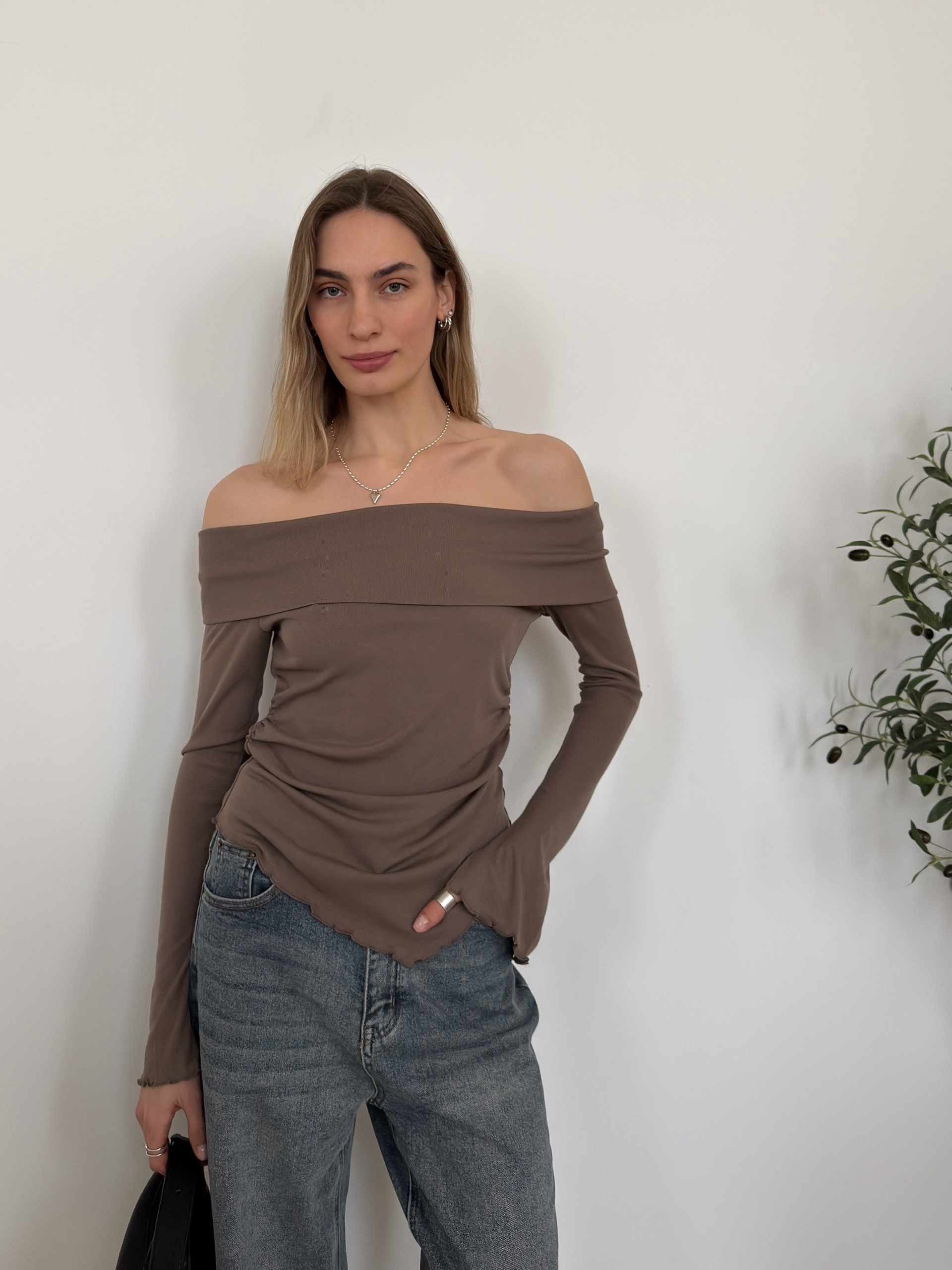 Кофточка Nama 604 подворот на плечах