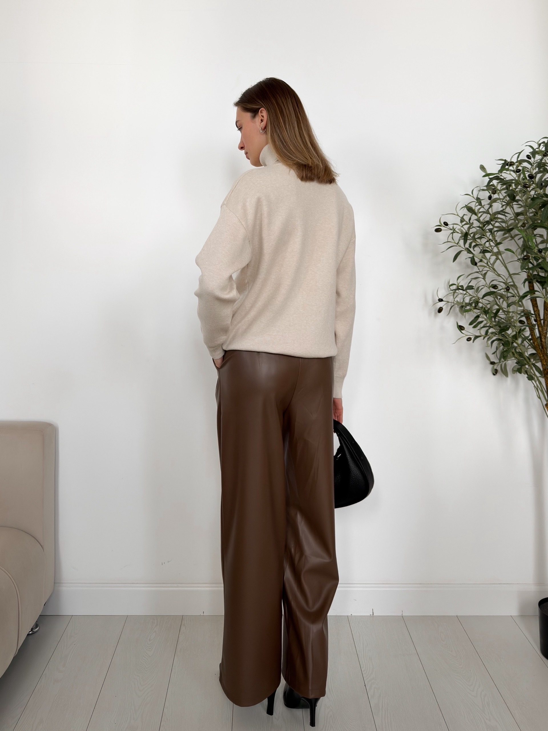 Джемпер X2266-1 с воротником