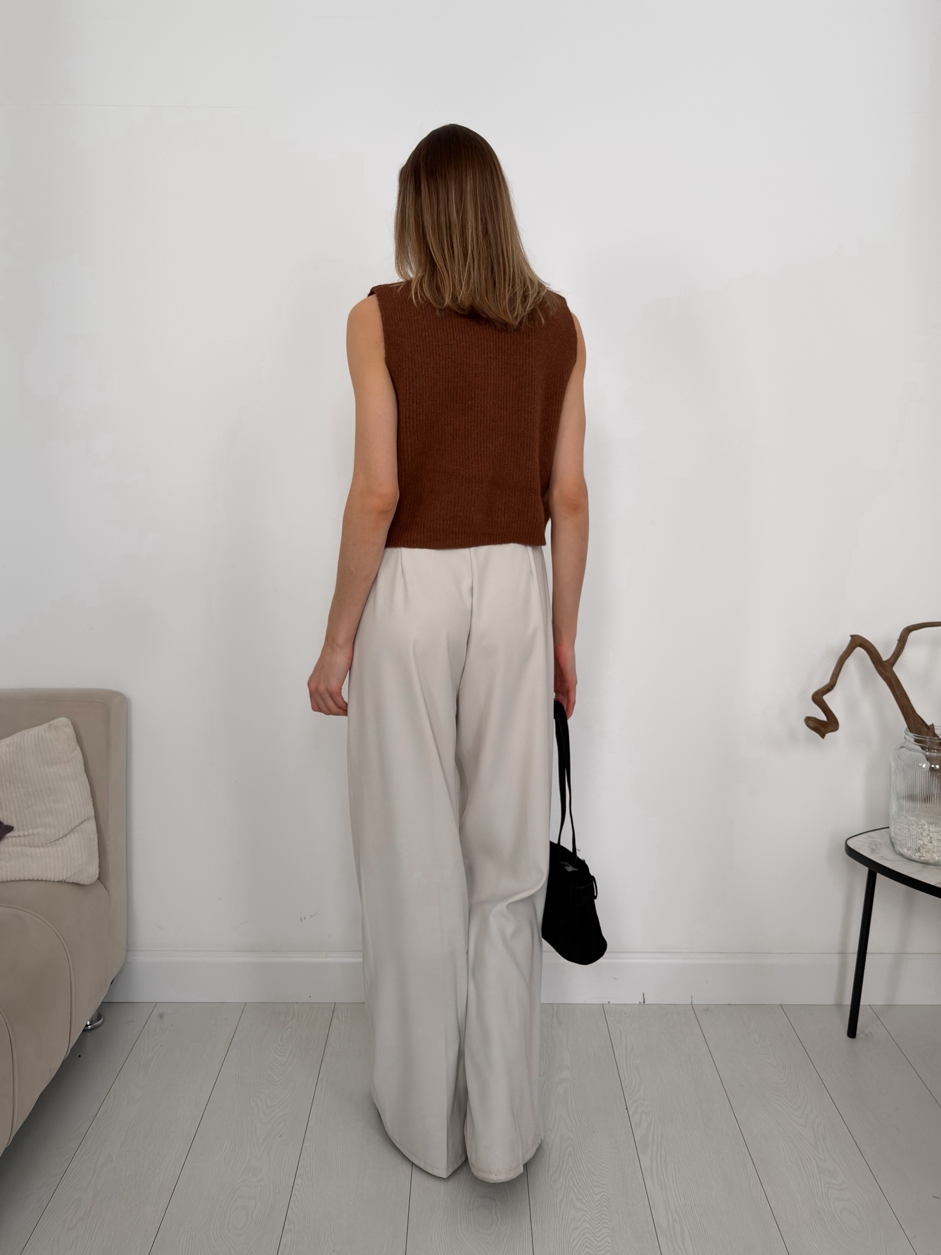 Жилет 308 в рубчик трикотаж