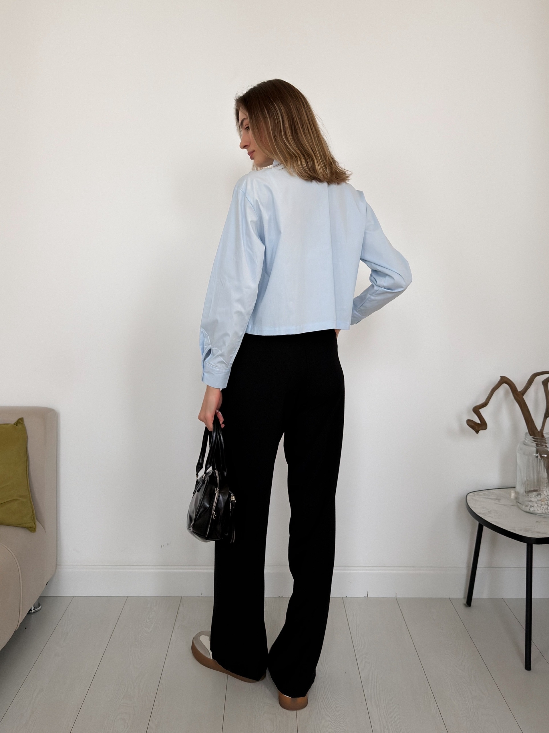 Рубашка с галстуком free valley укороченная 4540