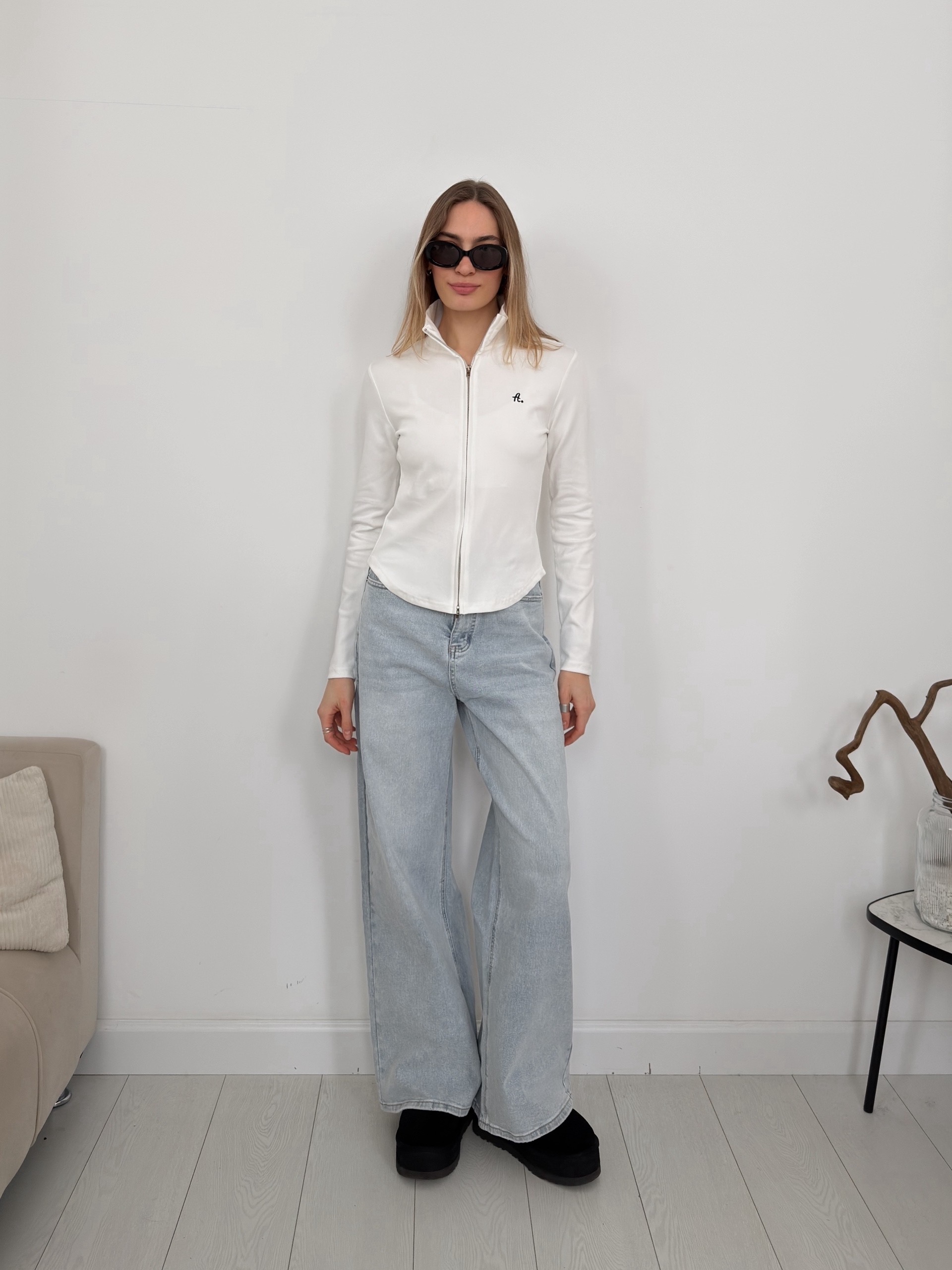 Кофточка  HZTA 19802 на молнии нашивка А