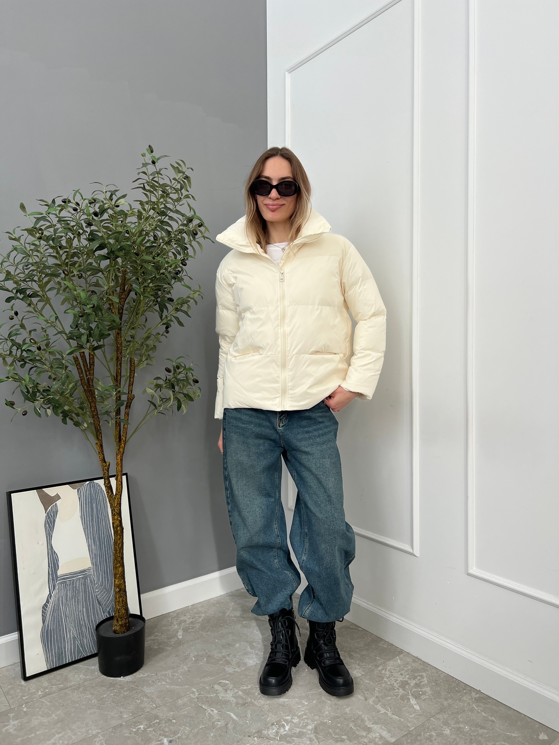 Куртка W 5952 высокий ворот