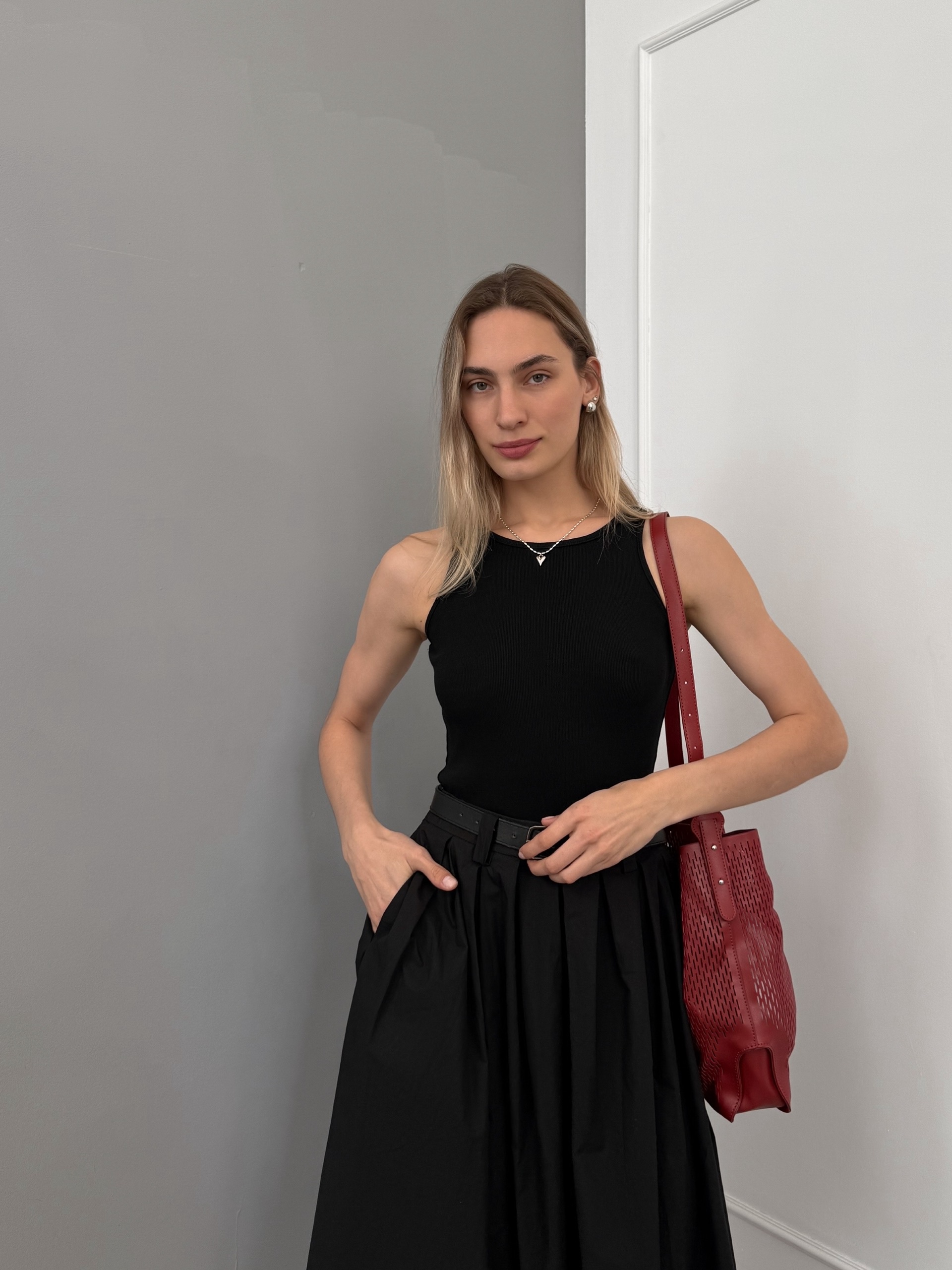 Костюм WGWE юбка майка ремень
