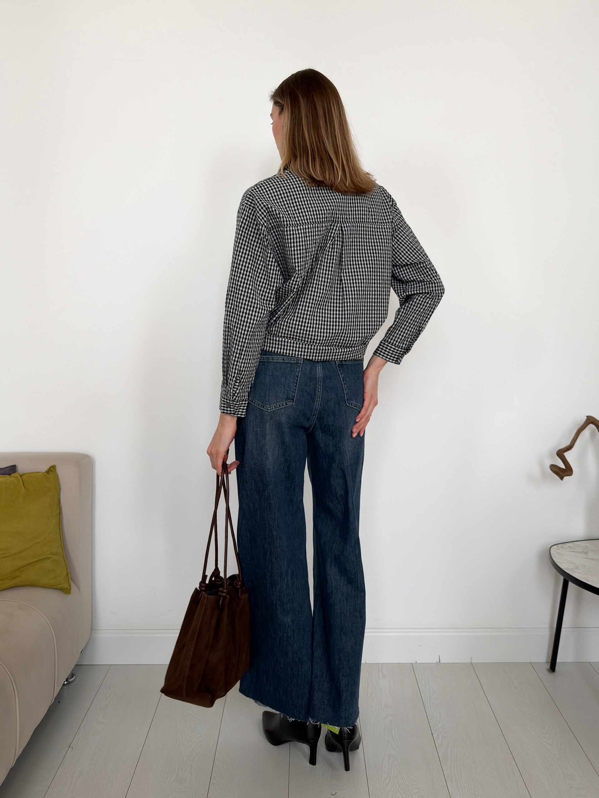 Рубашка blueberry 2661 клетка