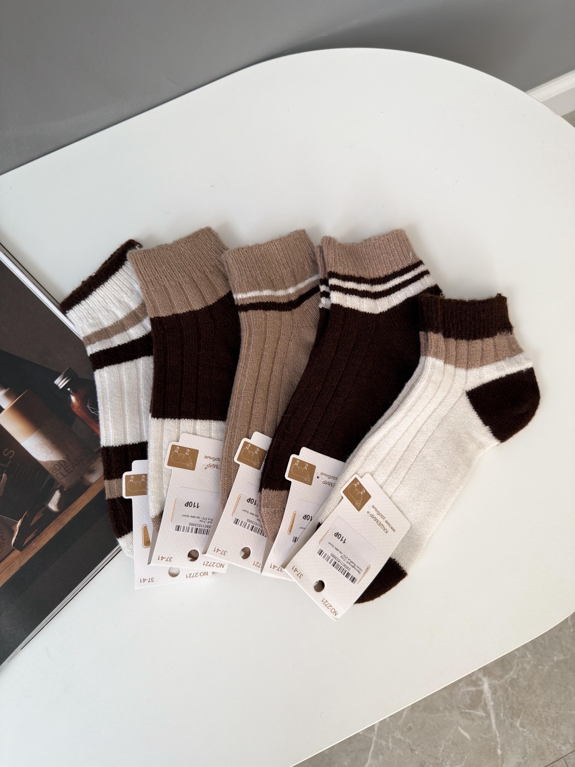 Носки RoeRue 2721 кашеми принт