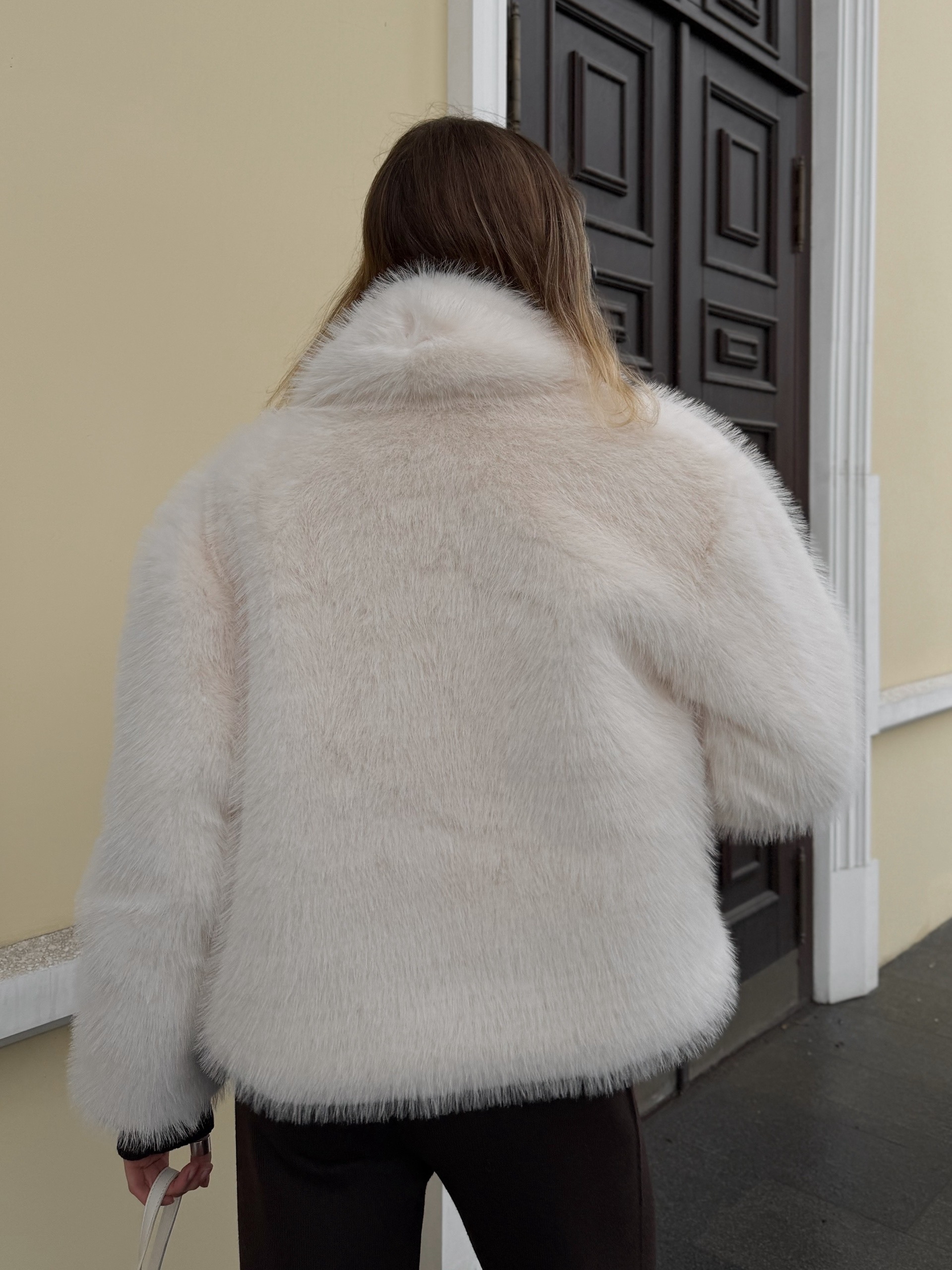 Шуба Xuancai короткая на кнопке