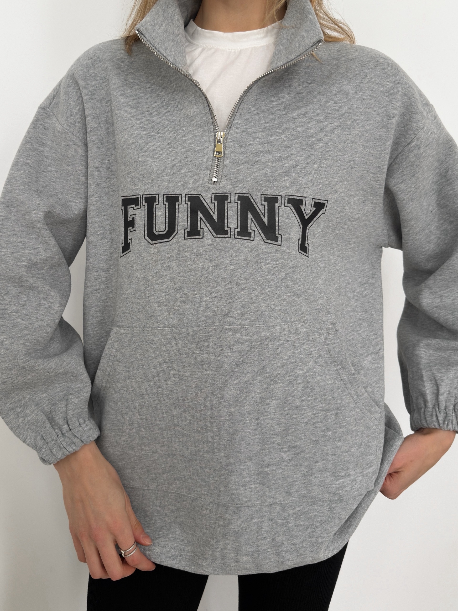 Свитшот Nuomi 840 Funny  затяжка внизу