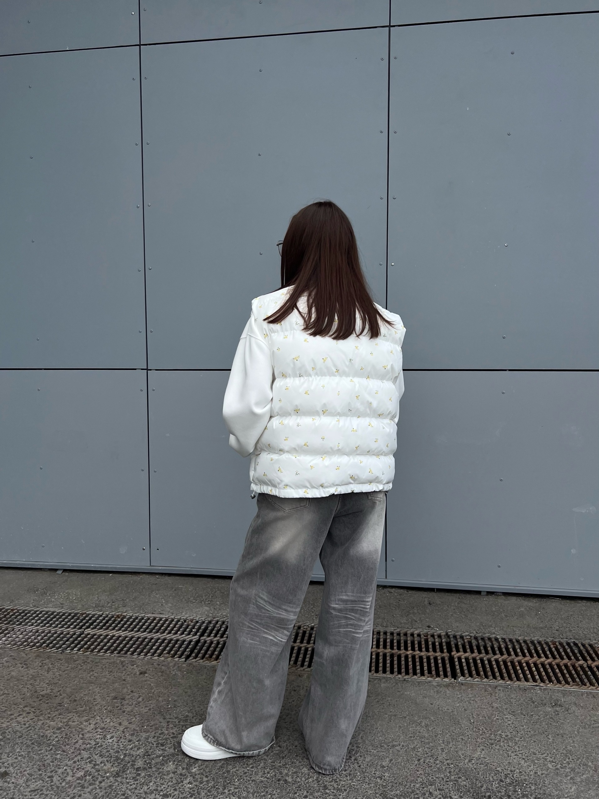 Жилет NJ brand 6088 крупный цветочек