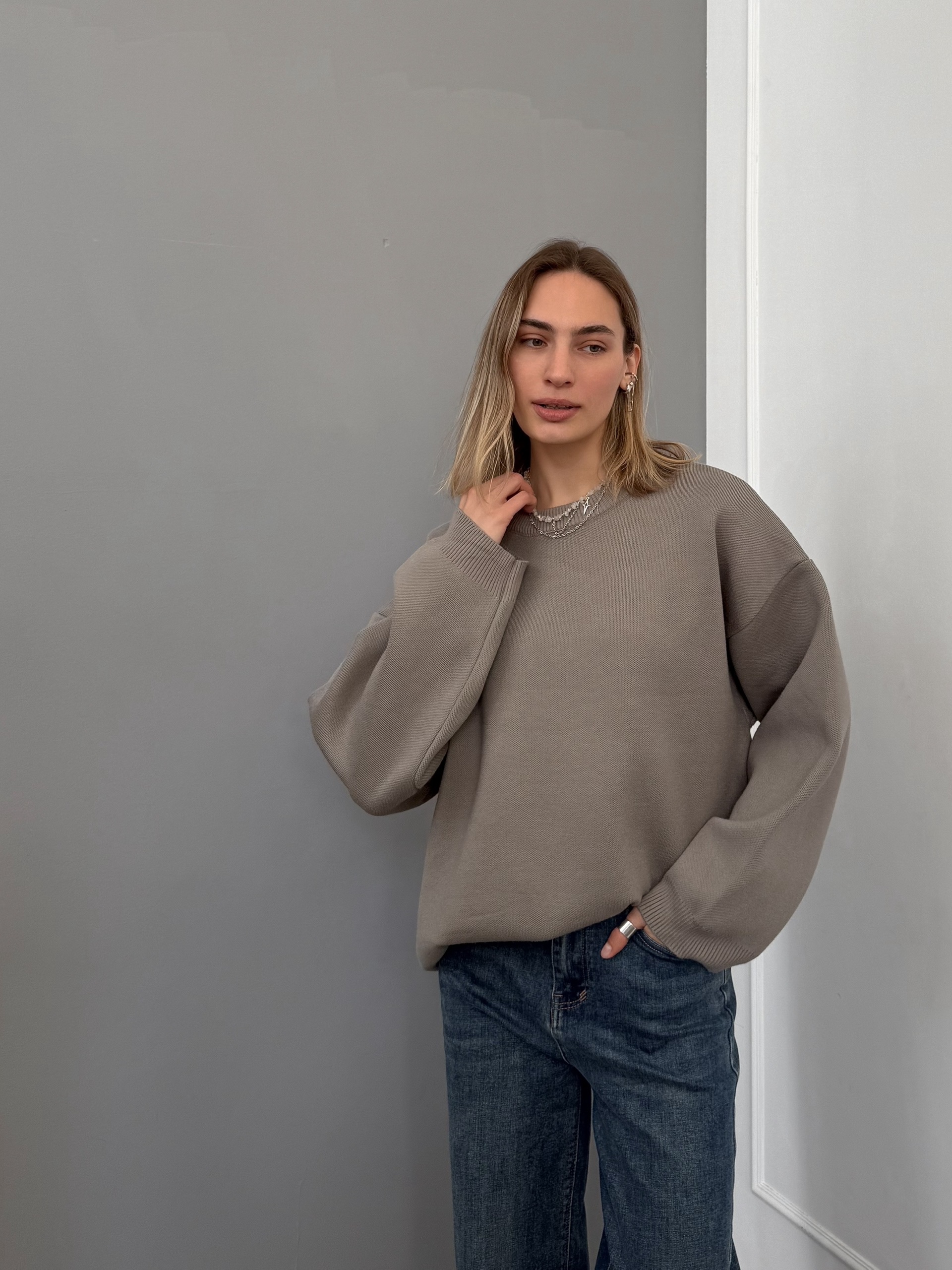 Джемпер Fashion 112 удлиненный низ
