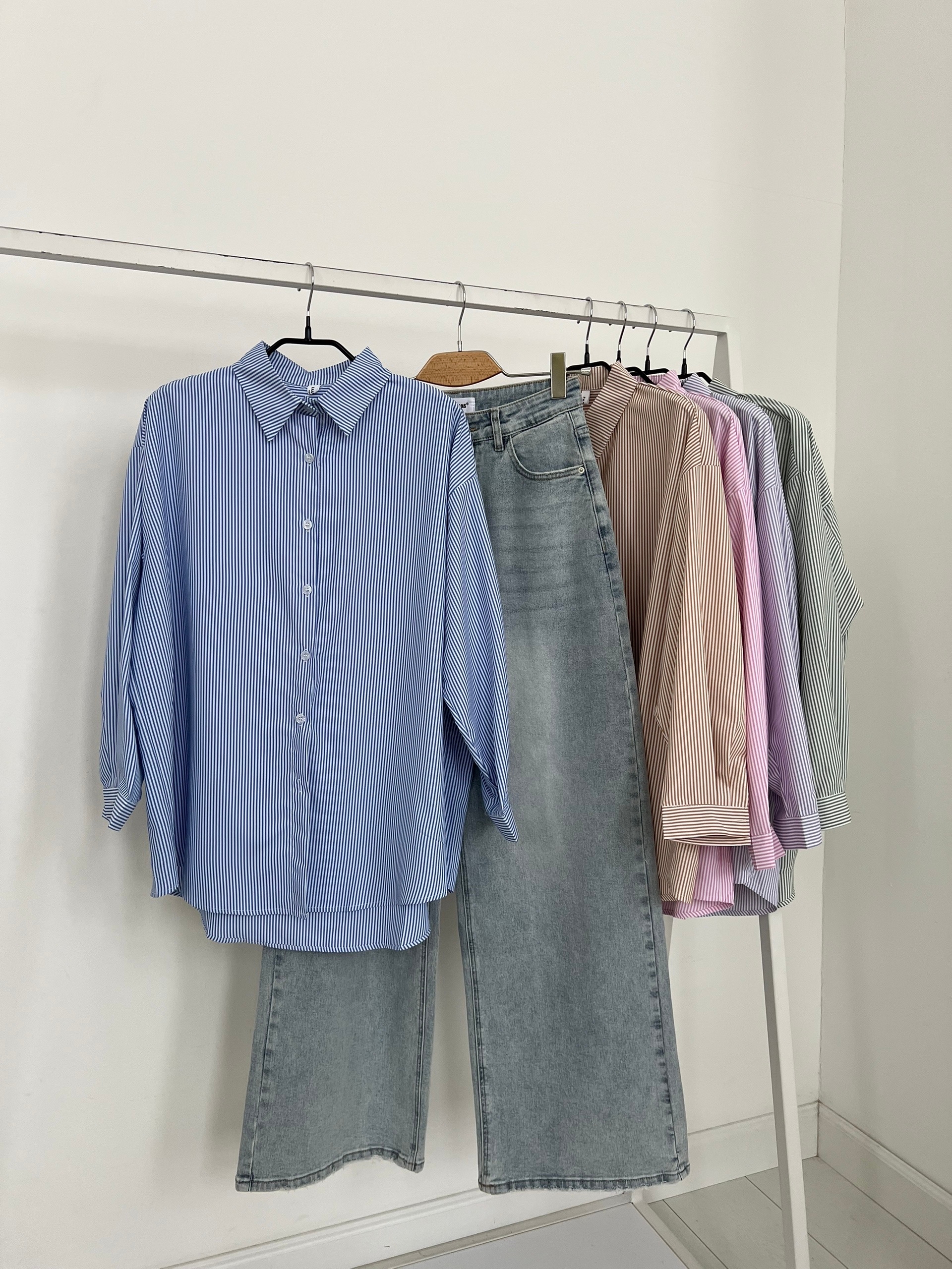 Рубашка в полоску BG fashion