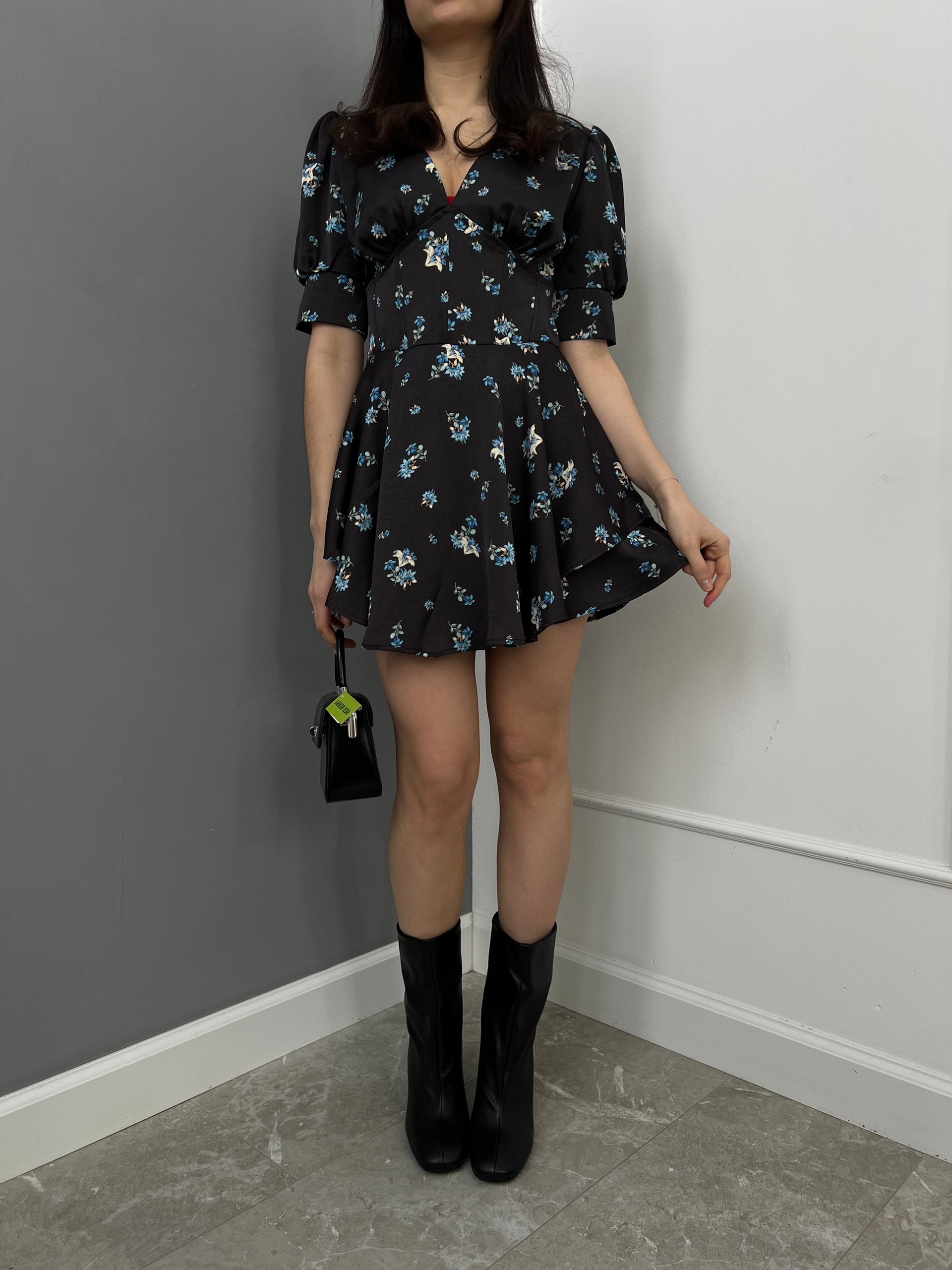 Платье-комбинезон Perfemme цветы атлас