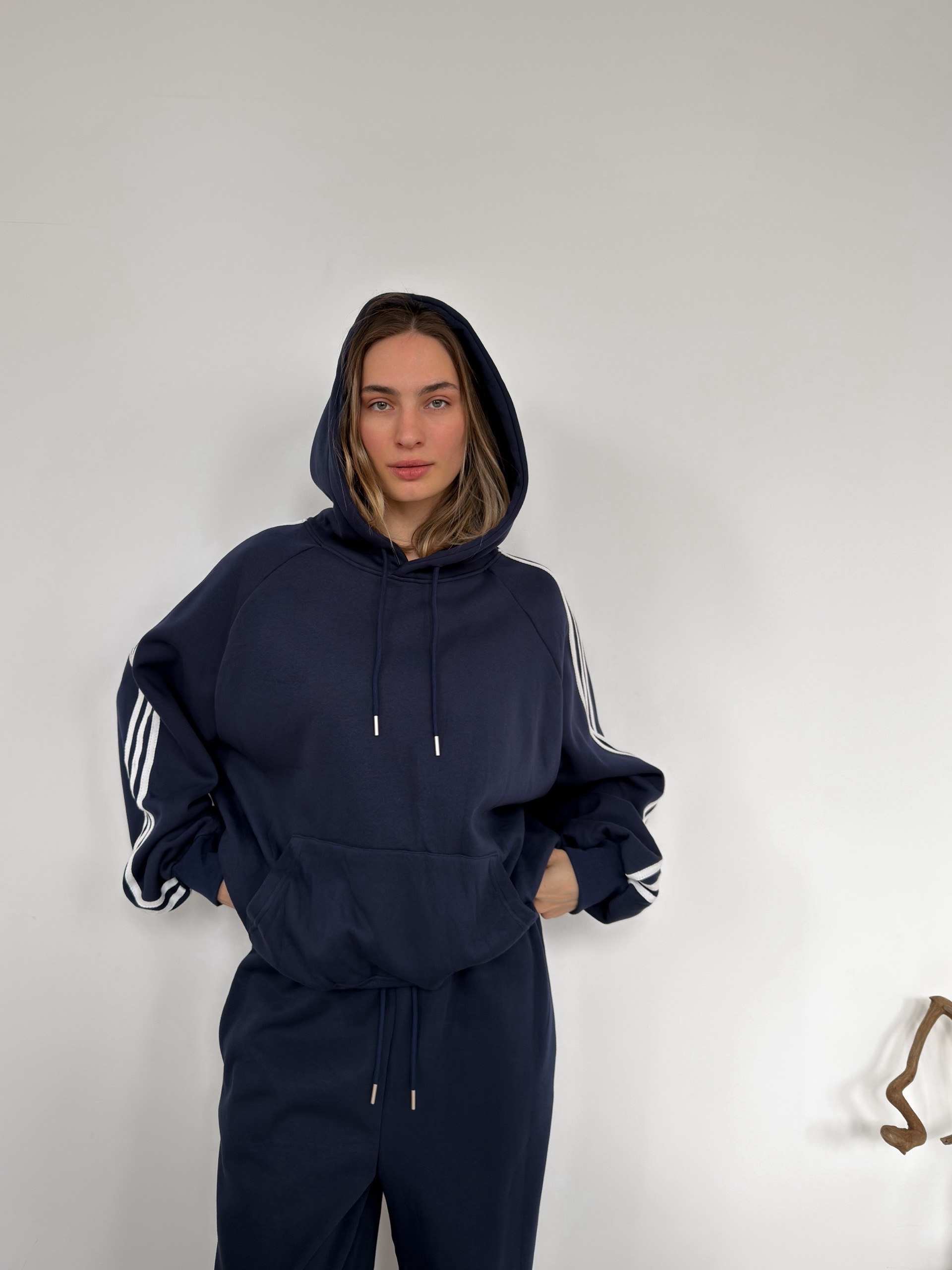 Костюм R Studio 9848 толстовка+брюки три полоски