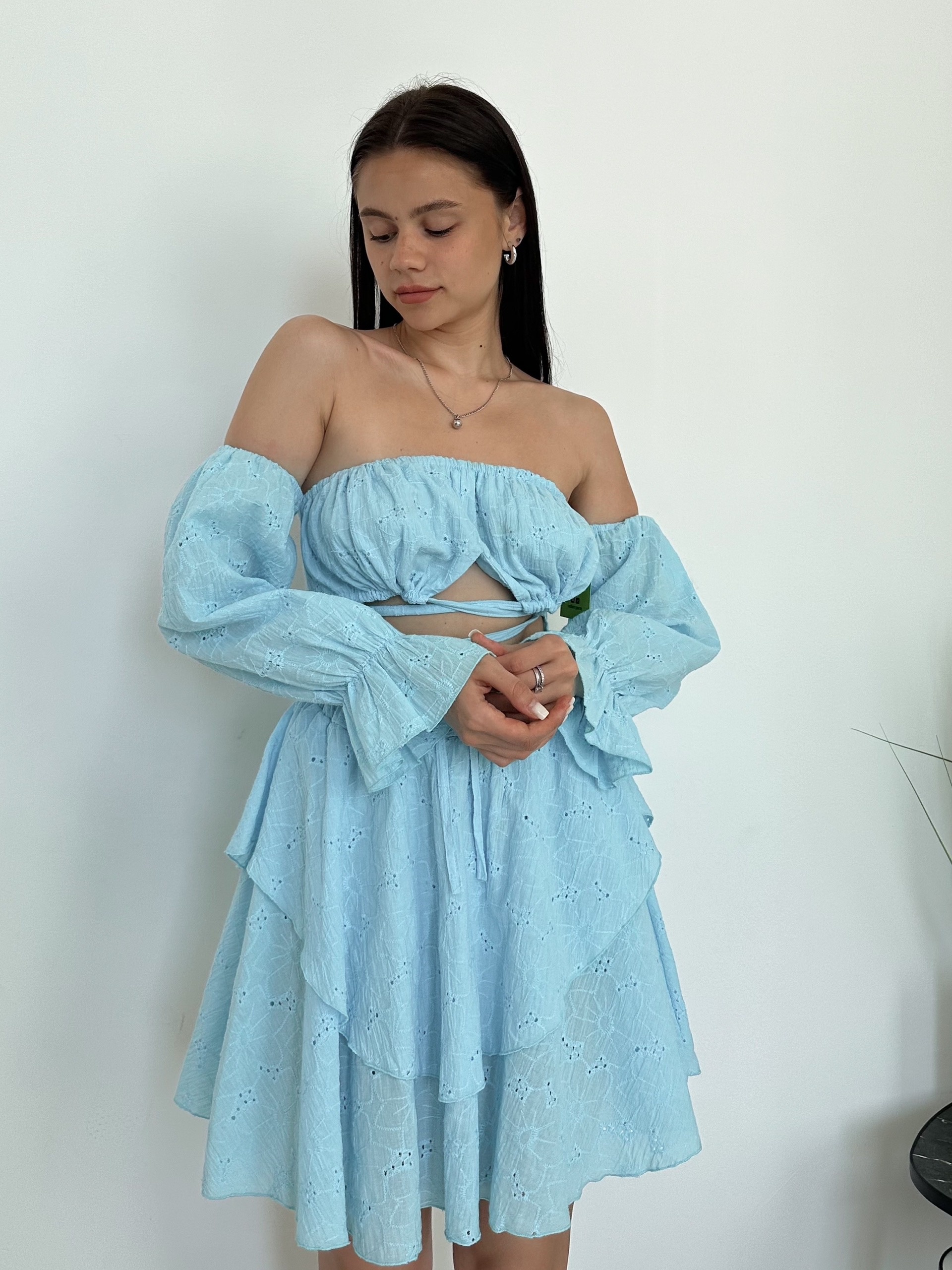 Платье Dress перфорация разрезы