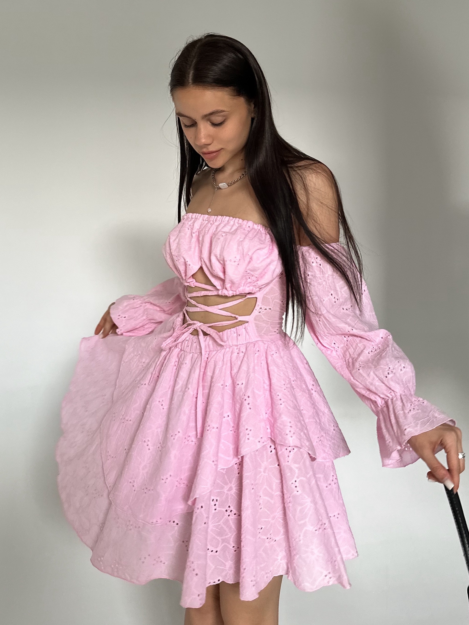 Платье Dress перфорация разрезы