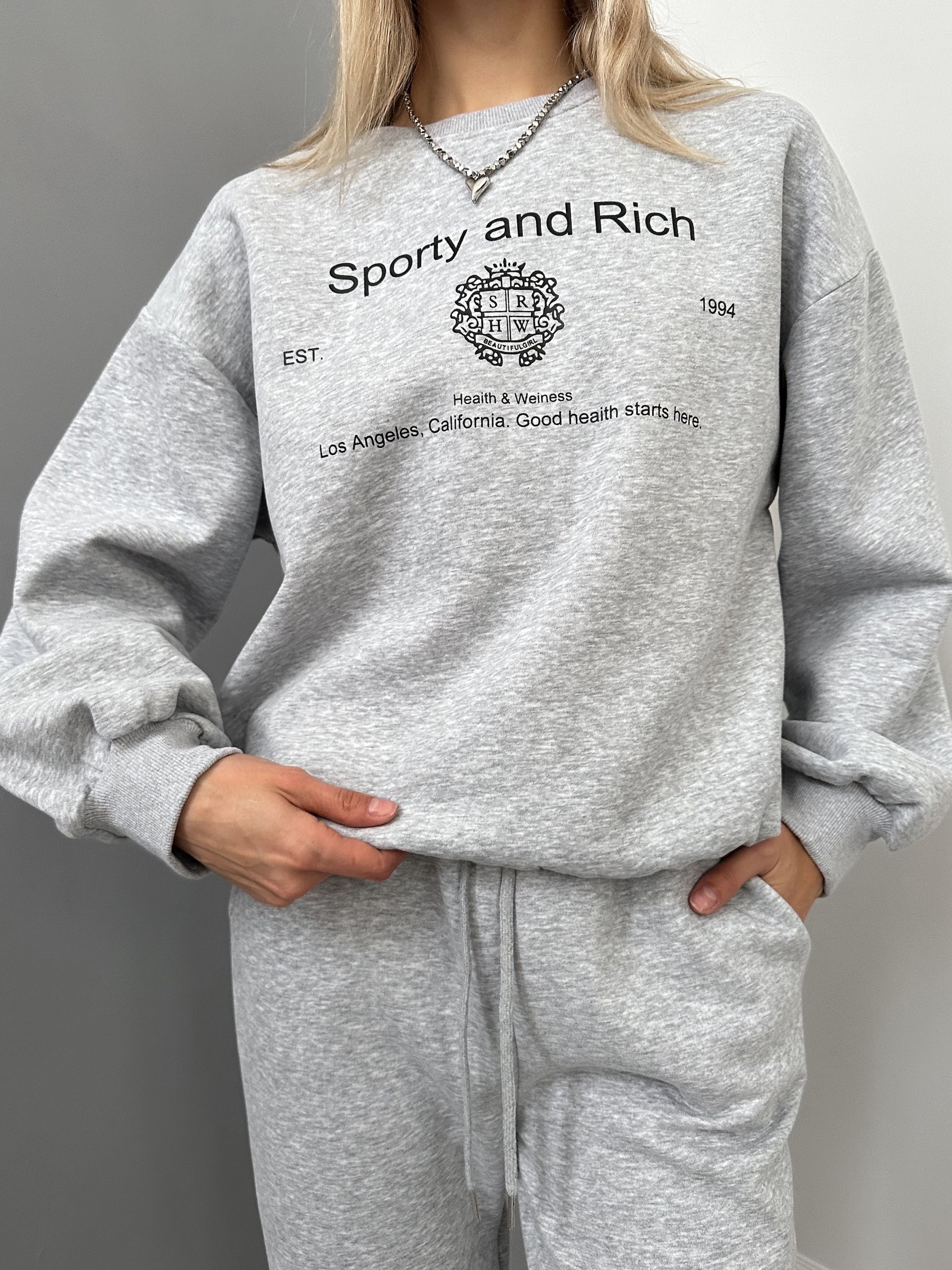 Костюм Korea 933 Sporty and Rich свитшот+джоггеры